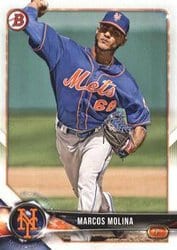 2018 Bowman Prospects Marcos Molina #BP35 card