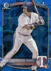 2025 Bowman Sapphire Edition Base Set Marcos Torres #BCP-94 card
