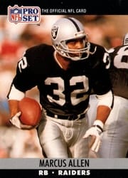 1990 Pro Set Base Set Marcus Allen #538 card