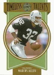 2022 Panini Legacy Timeless Talents Marcus Allen #TT-15 card