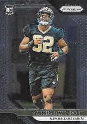 2018 Panini Prizm Base Set Marcus Davenport #246 card