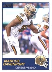 2019 Score Base Set Marcus Davenport #270 card