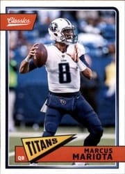 2018 Panini Classics Base Set Marcus Mariota #95 card
