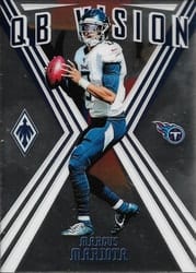 2019 Panini Phoenix QB Vision Marcus Mariota #28 card