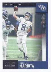2020 Score Base Set Marcus Mariota #122 card