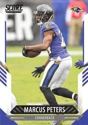 2021 Score Base Set Marcus Peters #91 card