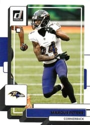 2022 Donruss Base Set Marcus Peters #195 card