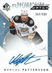 2018-19 SP Authentic Base Set Marcus Pettersson #182 card