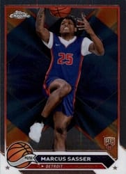 2023-24 Topps Chrome Base Set Marcus Sasser #140 card