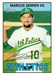 2016 Topps Heritage Base Set Marcus Semien #46 card