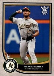 2018 Topps Big League Base Set Marcus Semien #32 card
