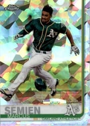 2019 Topps Chrome Sapphire Edition Base Set Marcus Semien #201 card