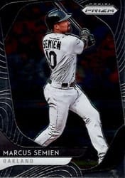 2020 Panini Prizm Base Set Marcus Semien #123 card