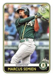 2020 Topps Big League Base Set Marcus Semien #145 card