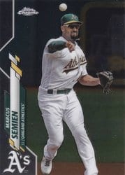 2020 Topps Chrome Base Set Marcus Semien #144 card