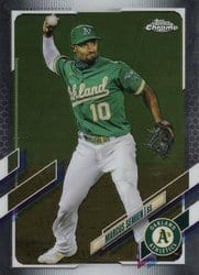 2021 Topps Chrome Base Set Marcus Semien #8 card