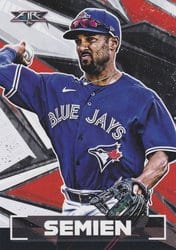 2021 Topps Fire Base Set Marcus Semien #152 card