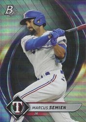 2022 Bowman Platinum Base Set Marcus Semien #64 card