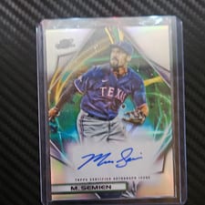2022 Topps Cosmic Chrome Autographs Marcus Semien #CCA-SEM card