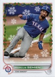 2022 Topps Holiday Base Set Marcus Semien #HW22 card