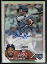 2023 Topps Chrome Update 2023 All-Star Game Autograph Marcus Semien #ASGA-MSE card