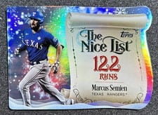 2024 Topps Holiday Making the Nice List Marcus Semien #MNL-5 card