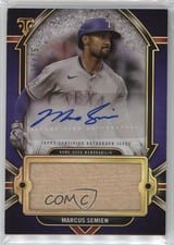 2024 Topps Triple Threads Autograph Single Jumbo Relics Marcus Semien #AJR-SEM card