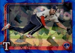 2025 Topps Chrome Sapphire Base Set Marcus Semien #27 card