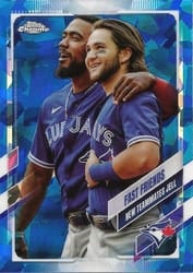 2021 Topps Chrome Update Sapphire Edition Base Set Marcus Semien / Bo Bichette #US48 card