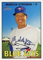 2016 Topps Heritage Base Set Marcus Stroman #711 card