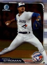 2019 Bowman Chrome Base Set Marcus Stroman #87 card