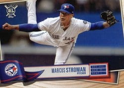 2019 Topps Big League Base Set Marcus Stroman #28 card