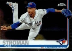 2019 Topps Chrome Base Set Marcus Stroman #128 card