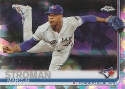 2019 Topps Chrome Sapphire Edition Base Set Marcus Stroman #37 card
