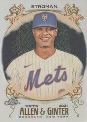 2021 Topps Allen & Ginter Chrome Base Set Marcus Stroman #194 card
