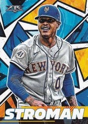 2021 Topps Fire Base Set Marcus Stroman #135 card