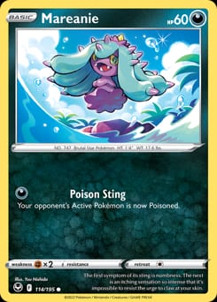 Silver Tempest Mareanie #114 card