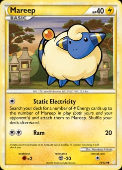 HeartGold & SoulSilver Mareep #73 card