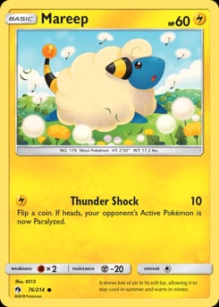 Lost Thunder Mareep #76 card
