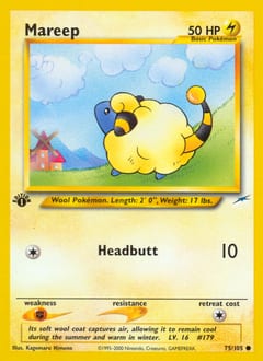 Neo Destiny Mareep #75 card