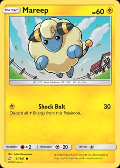 Team Up Mareep #41 card