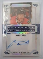 2025-26 Upper Deck Artifacts Esteemed Endorsements Auto Marian Hossa #EE-MH card