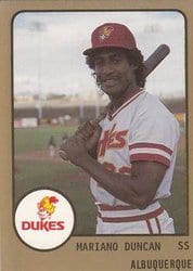 1988 ProCards Base Set Mariano Duncan #255 card