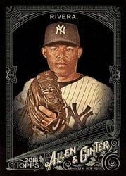 2018 Topps Allen & Ginter X Base Set Mariano Rivera #85 card