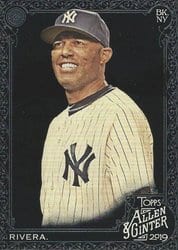 2019 Topps Allen & Ginter X Base Set Mariano Rivera #136 card