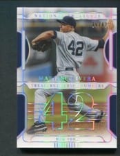 2022 Panini National Treasures Treasured Jersey Numbers Mariano Rivera #TJN-19 card