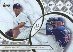 2024 Topps Dynamic Duals Base Dual Autographs Mariano Rivera / Trevor Hoffman #14A card