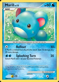 Diamond & Pearl Marill #88 card