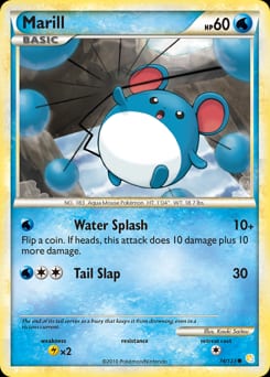 HeartGold & SoulSilver Marill #74 card