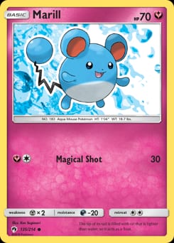 2018 Lost Thunder Marill #135 card